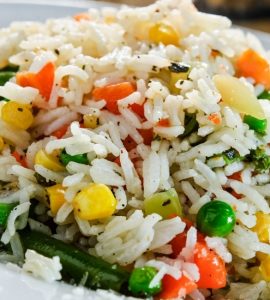 riz blanc au legume